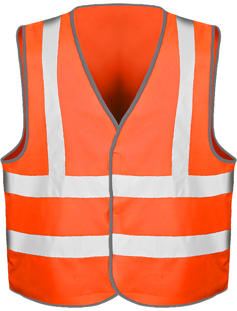 Customized Orange Safety Vest 