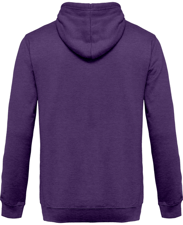 Sweat zippe a capuche chine dos Purple Heather