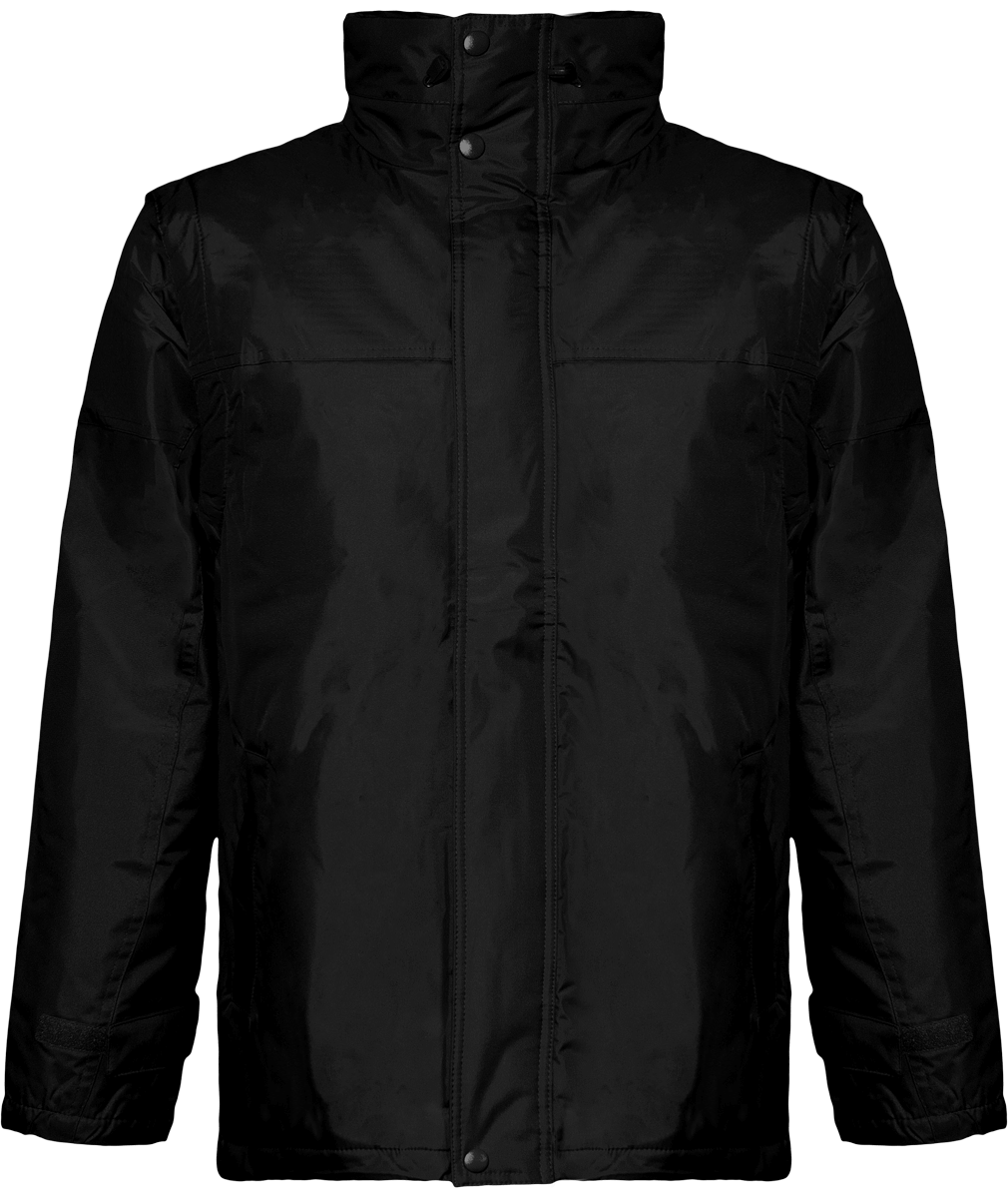 Customizable Premium Quality Jacket With Removable Sleeves Black