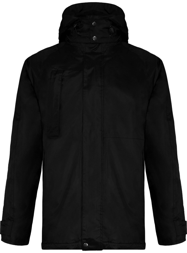 Parka Personnalisée Pour Homme 2 En 1 Black