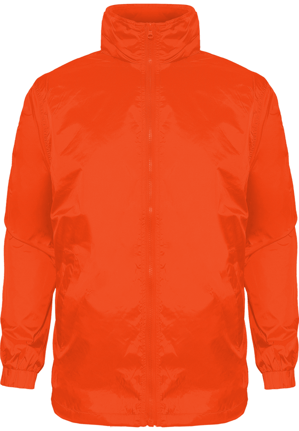 Personalised Men's Doubled Windbreaker Orange