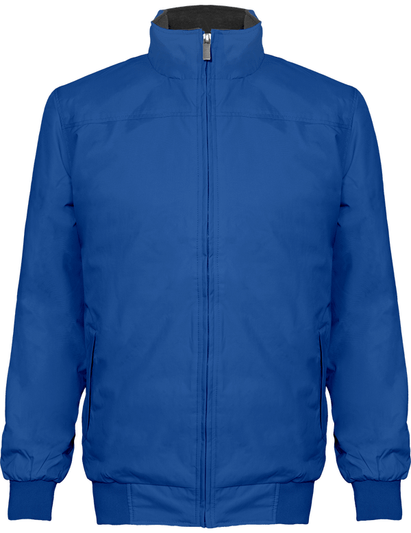 Blouson Homme À Personnaliser En Broderie Et Impression Aqua Blue / Dark Grey