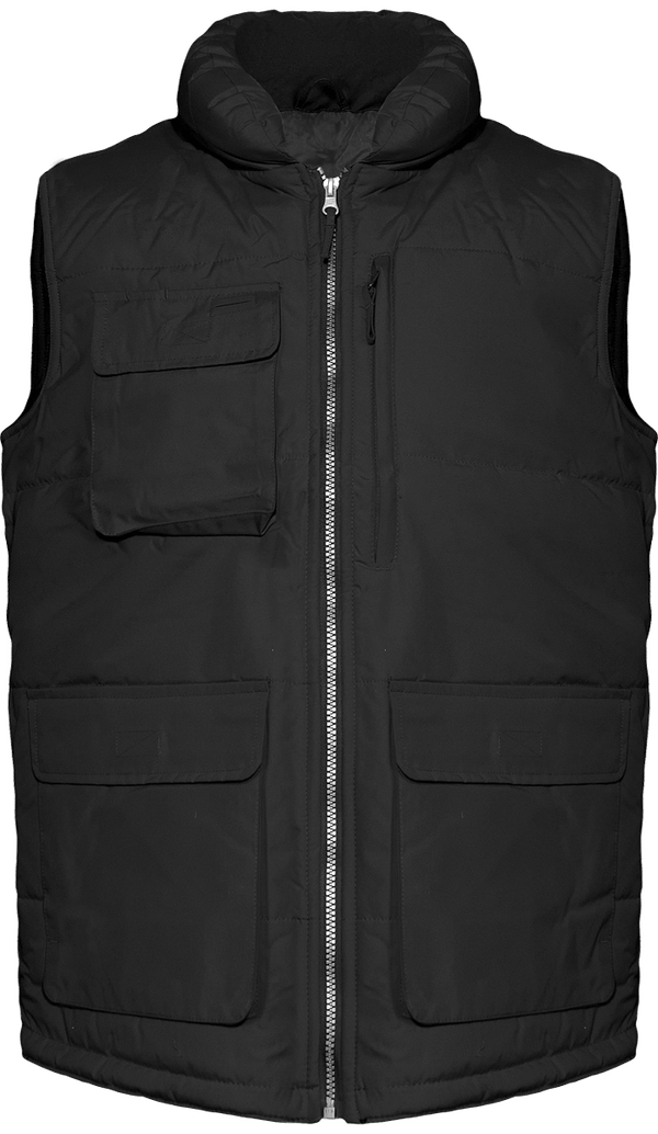 Veste Sans Manches Personnalisée Avec Vos Logos Et Textes Dark Grey