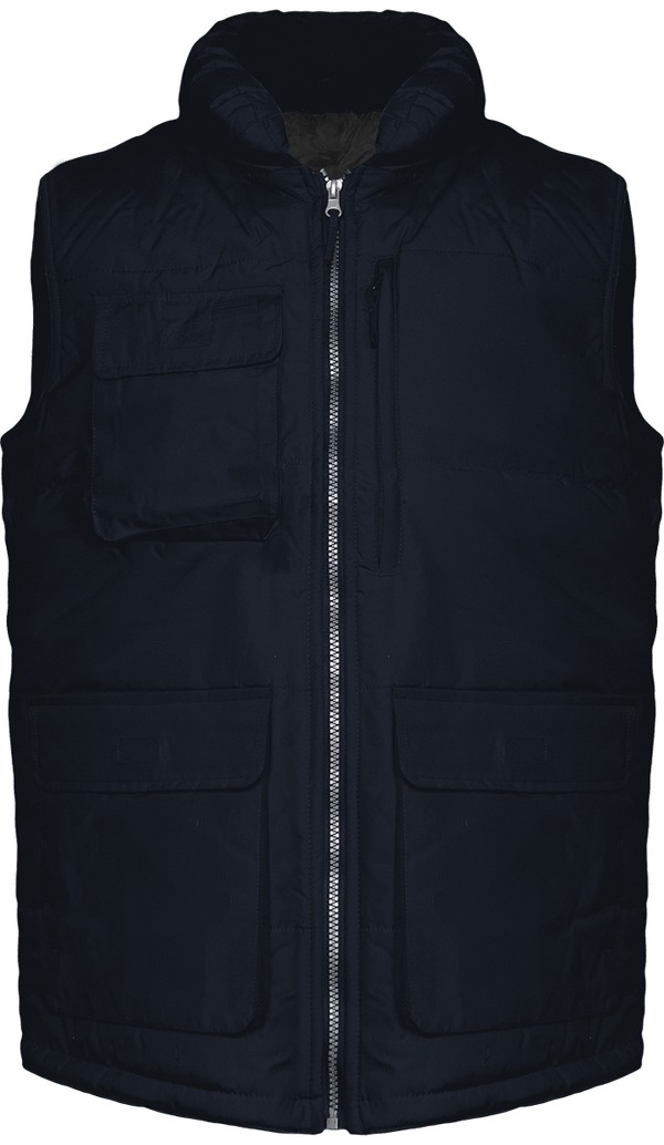 Veste Sans Manches Personnalisée Avec Vos Logos Et Textes Navy