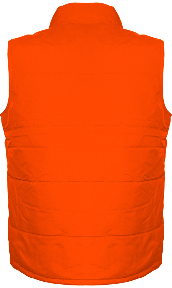 Bodywarmer matelasse dos Orange