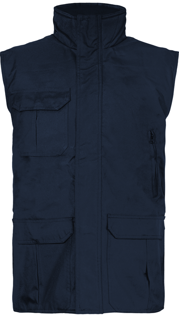 Bodywarmer worker face Navy