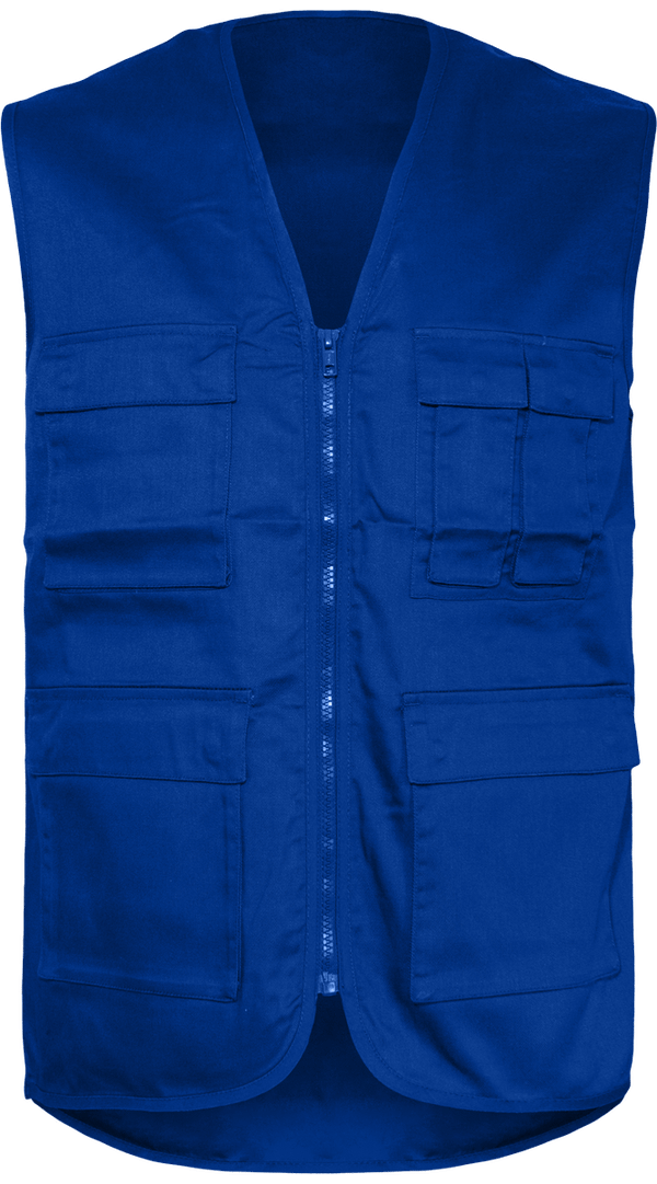Gilet Homme Sans Manches Personnalisable En Broderie Et Impression  Royal Blue