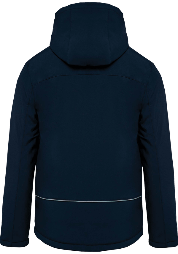 Parka softshell doublee a capuche amovible dos Navy