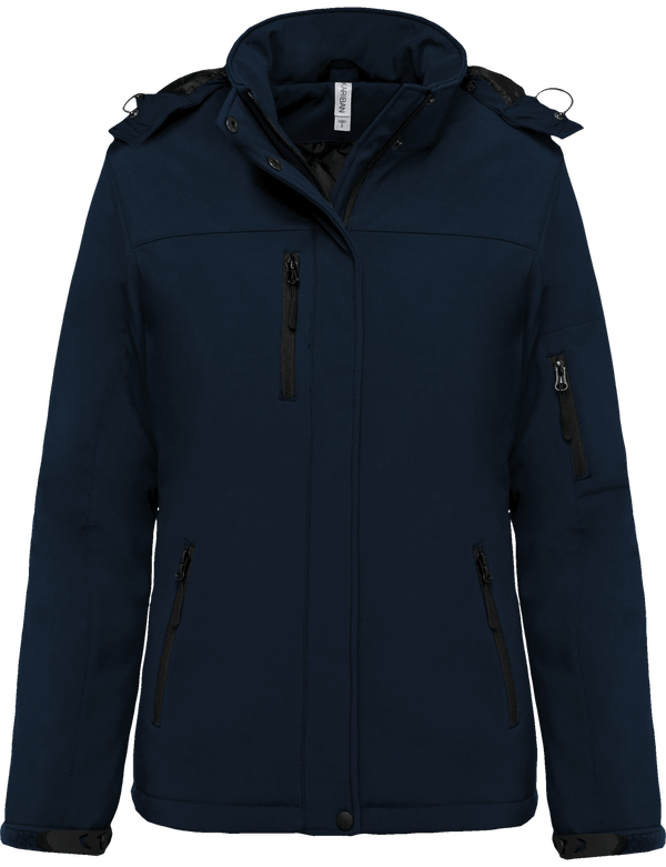 Personalisierbare Damen-Parka Mit Kapuze, Bestickt Und Bedruckt Navy