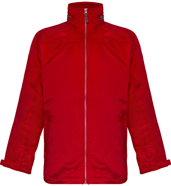 Veste doublee polaire tornado face Red