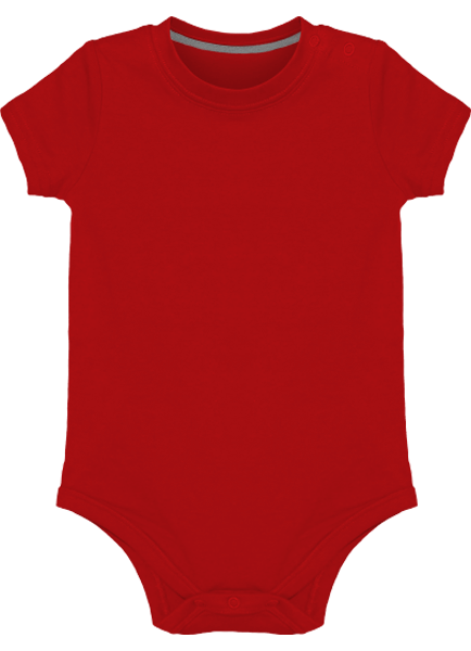 Body Bébé Manches Courtes Personnalisable Red