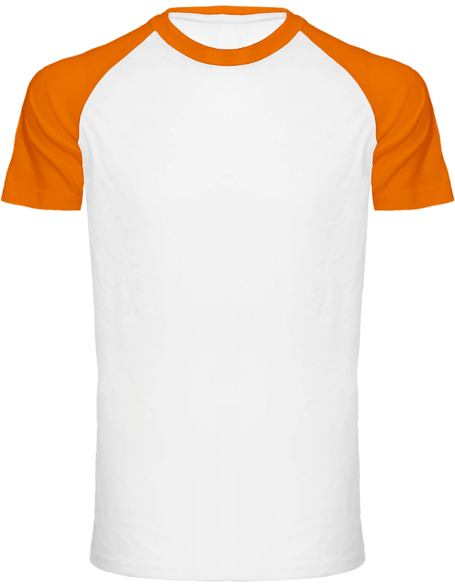 Remportez Le Match ! Avec Le T-Shirt Baseball Personnalisé Tunetoo White / Orange