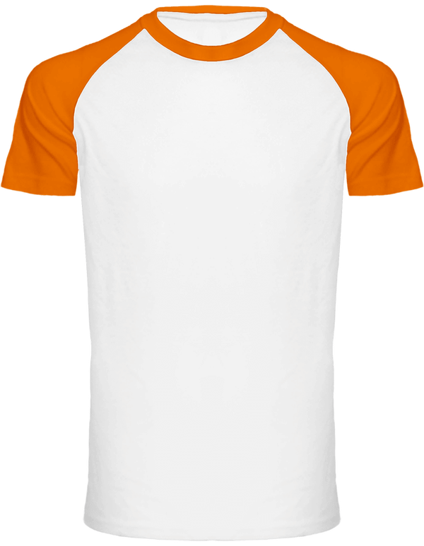 Remportez Le Match ! Avec Le T-Shirt Baseball Personnalisé Tunetoo White / Orange