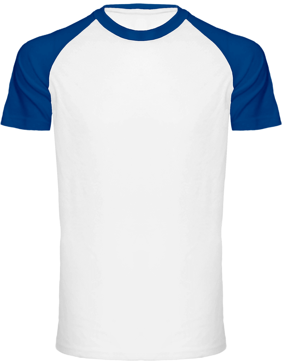 Remportez Le Match ! Avec Le T-Shirt Baseball Personnalisé Tunetoo White / Royal Blue
