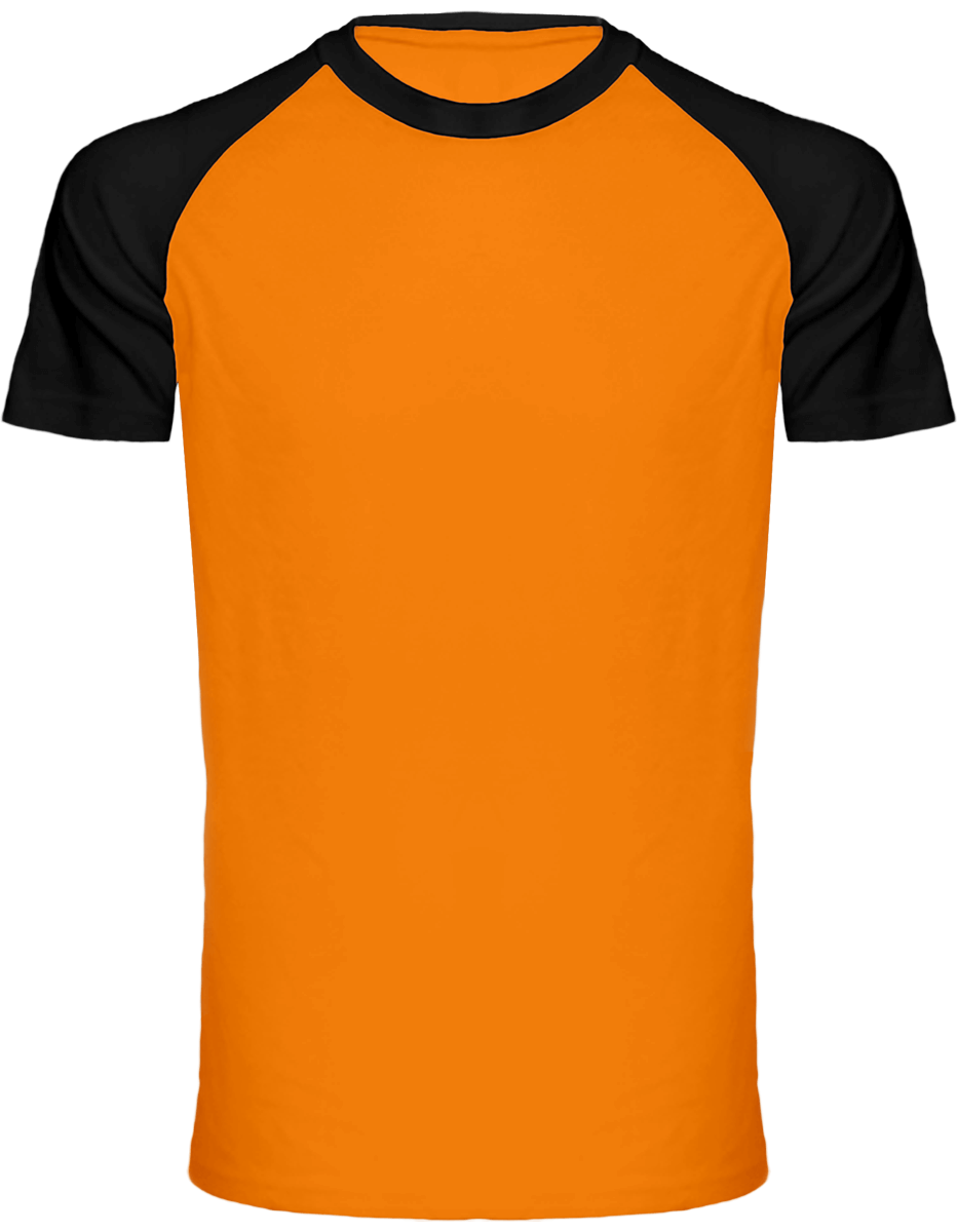 Remportez Le Match ! Avec Le T-Shirt Baseball Personnalisé Tunetoo Orange / Black