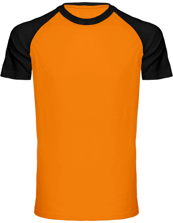 Remportez Le Match ! Avec Le T-Shirt Baseball Personnalisé Tunetoo Orange / Black