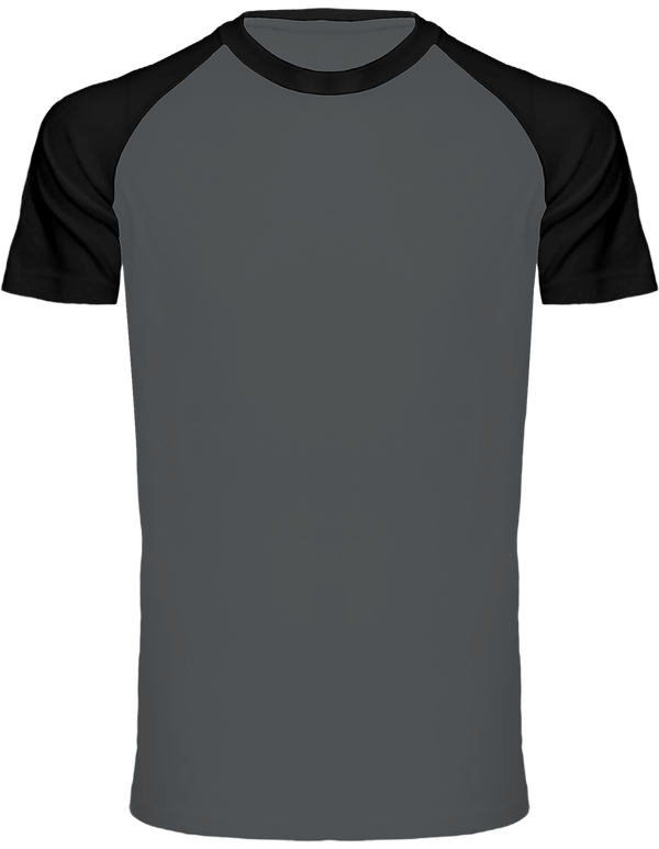Remportez Le Match ! Avec Le T-Shirt Baseball Personnalisé Tunetoo Slate Grey / Black