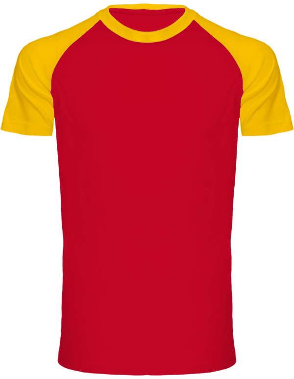 Remportez Le Match ! Avec Le T-Shirt Baseball Personnalisé Tunetoo Red / Yellow