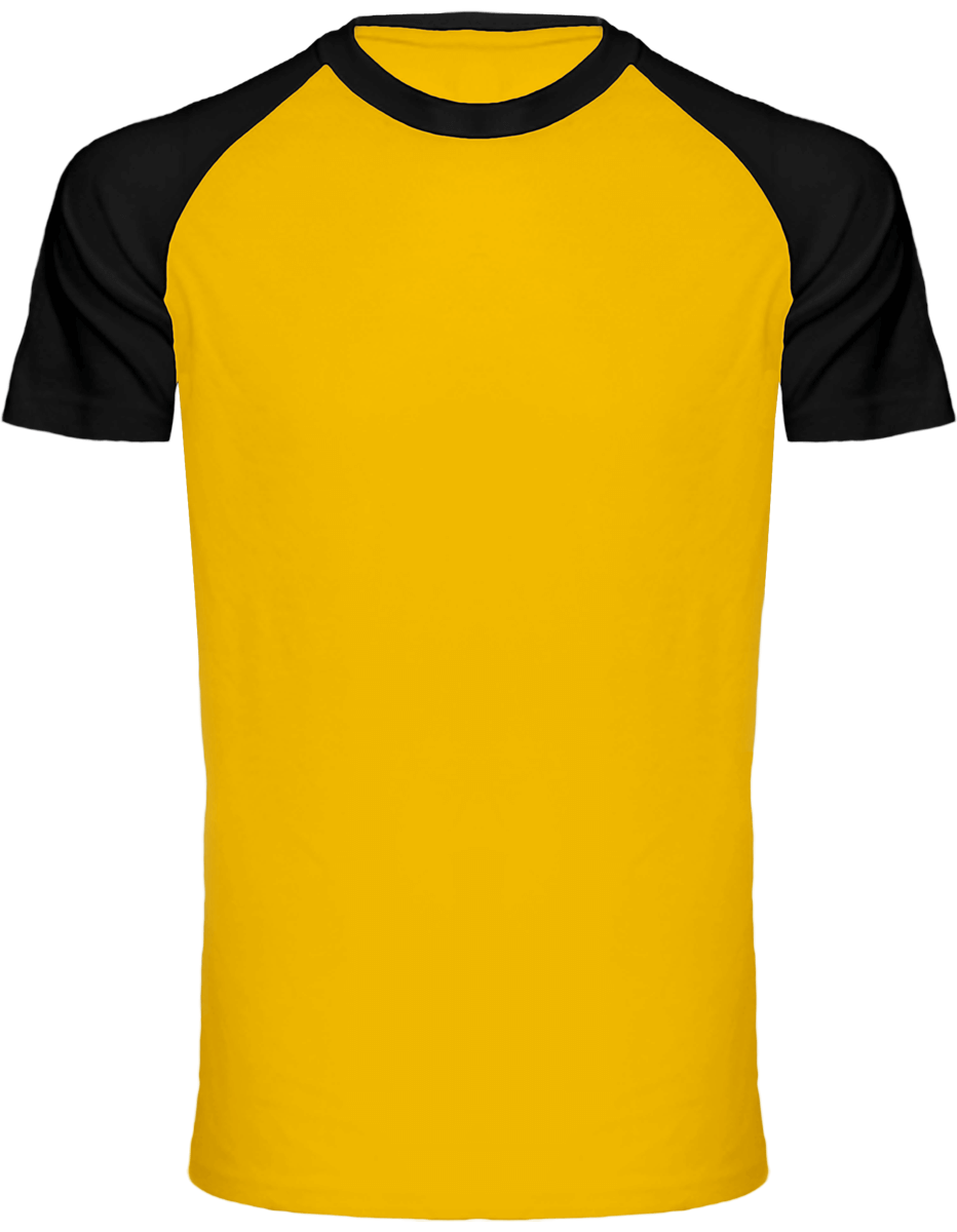 Remportez Le Match ! Avec Le T-Shirt Baseball Personnalisé Tunetoo Yellow / Black