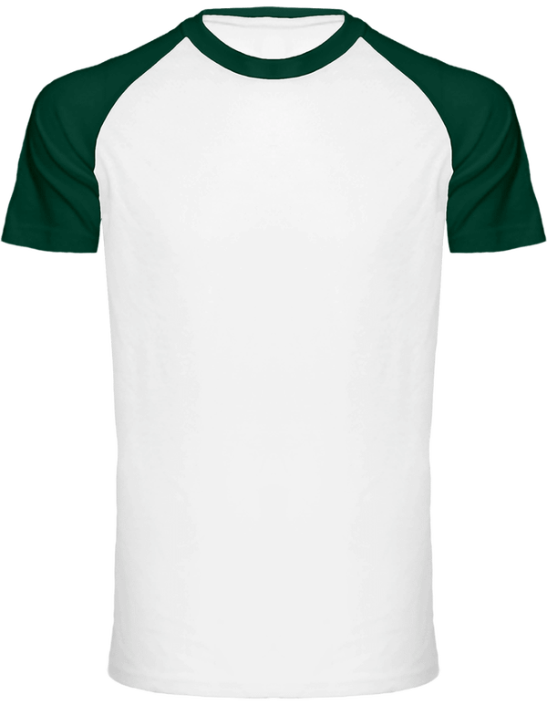 Remportez Le Match ! Avec Le T-Shirt Baseball Personnalisé Tunetoo White / Forest Green