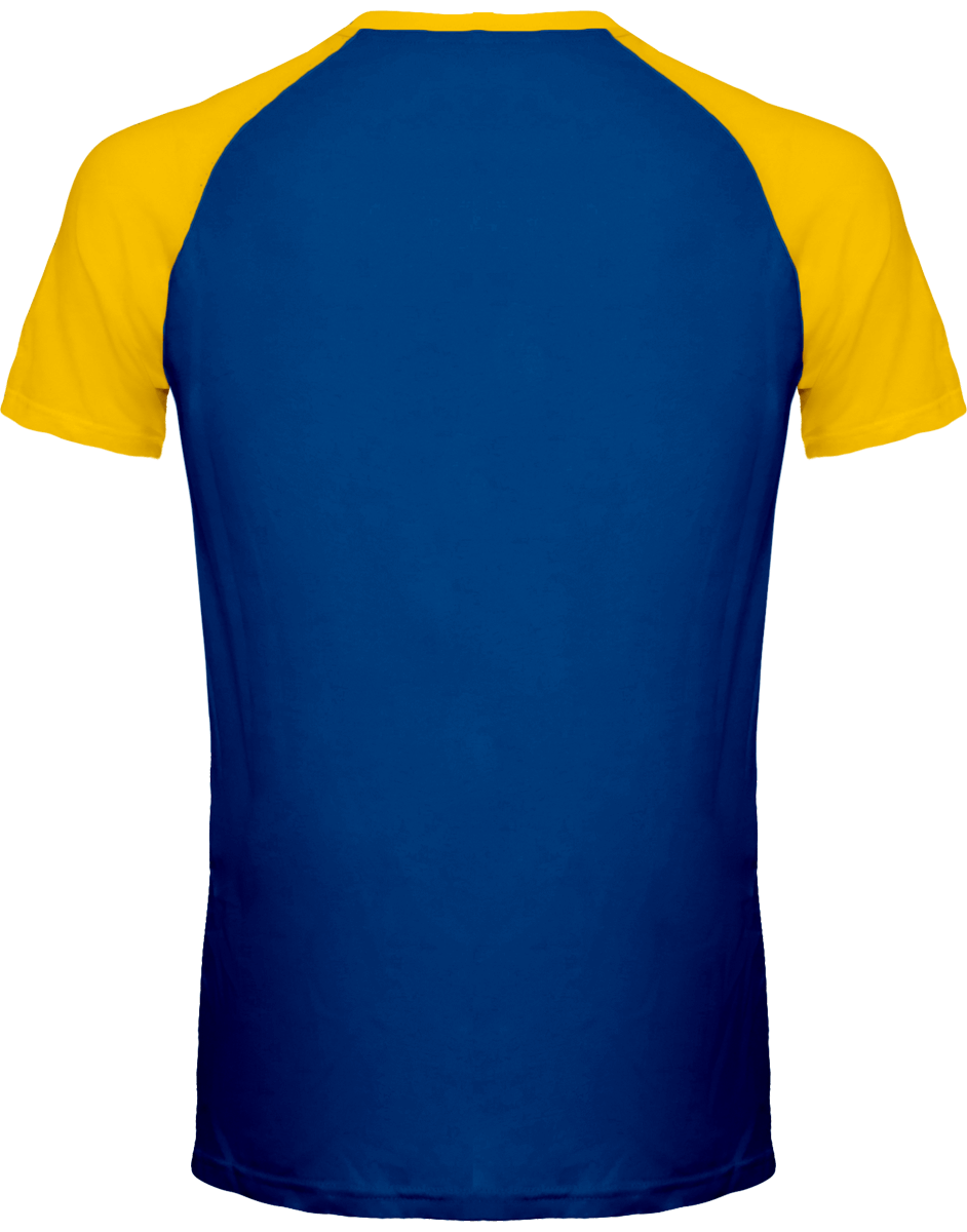 Remportez Le Match ! Avec Le T-Shirt Baseball Personnalisé Tunetoo Royal Blue / Yellow