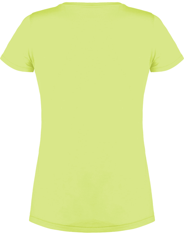 T shirt femme col v stella chooses dos Paradise Green