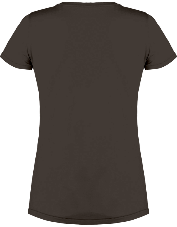 T shirt femme col v stella chooses dos Anthracite