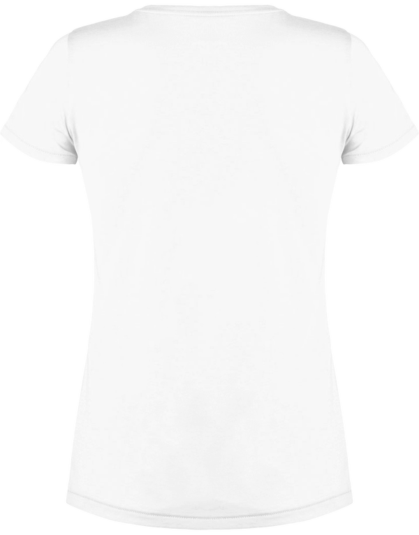 T shirt femme col v stella chooses dos White