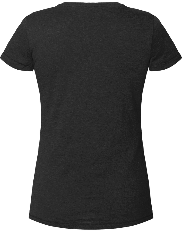 T shirt femme col v stella chooses dos Dark Heather Grey