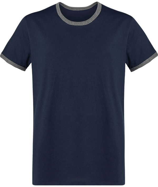 T shirt ringer contraste homme stanley holds face Navy / Mid Heather Grey