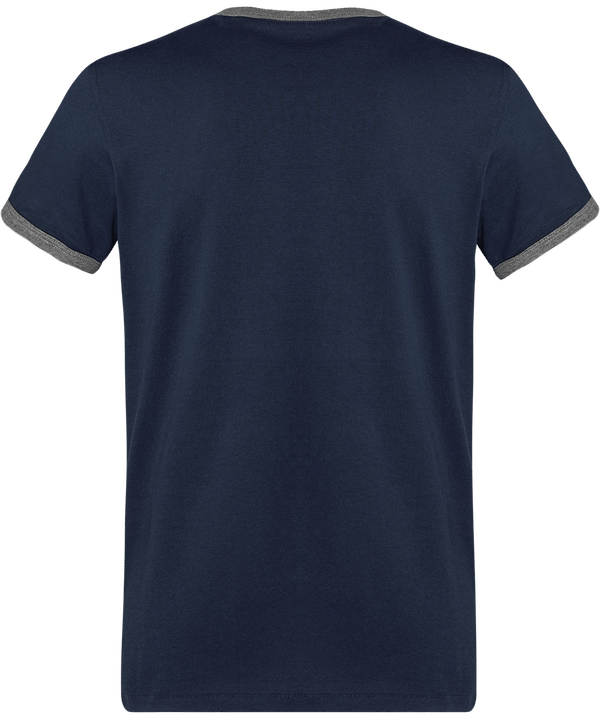 T shirt ringer contraste homme stanley holds dos Navy / Mid Heather Grey