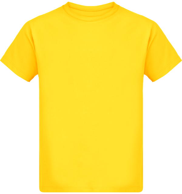 Tee shirt garcon stanley mini paint face Golden Yellow