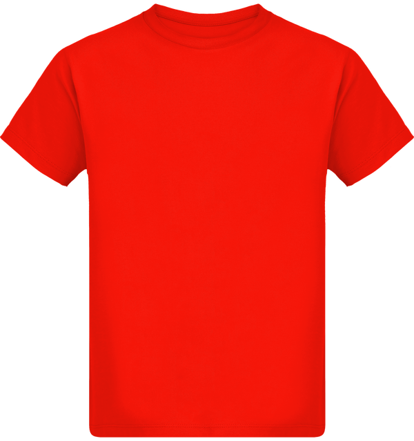 Tee shirt garcon stanley mini paint face Bright Red