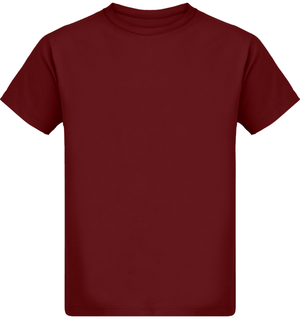 Tee shirt garcon stanley mini paint face Burgundy