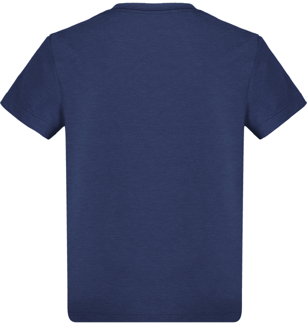Tee shirt garcon stanley mini paint dos Mid Heather Royal Blue