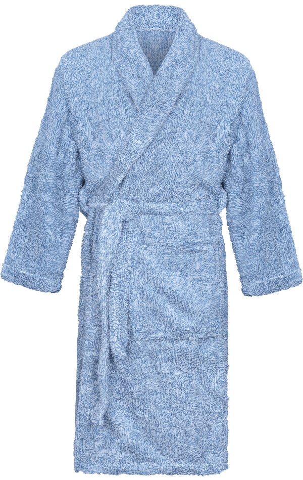 Peignoir soft molleton mouchete clarysse face Bleu