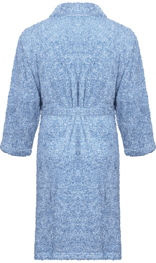 Peignoir soft molleton mouchete clarysse dos Bleu