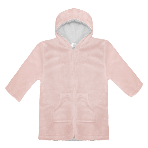 Peignoir polaire zippe enfant plexus POUDRE
