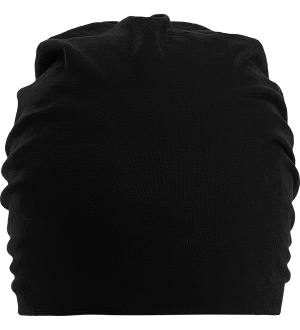 Bonnet oversize en coton hemsedal face Black
