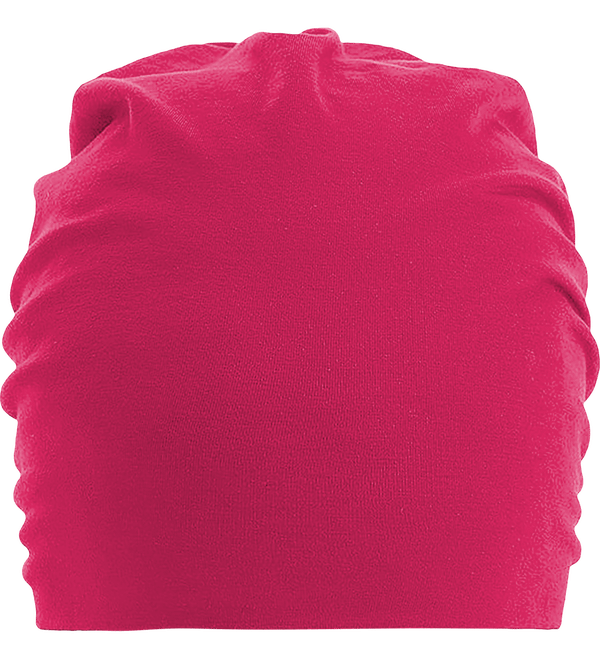 Bonnet oversize en coton hemsedal face Fuchsia