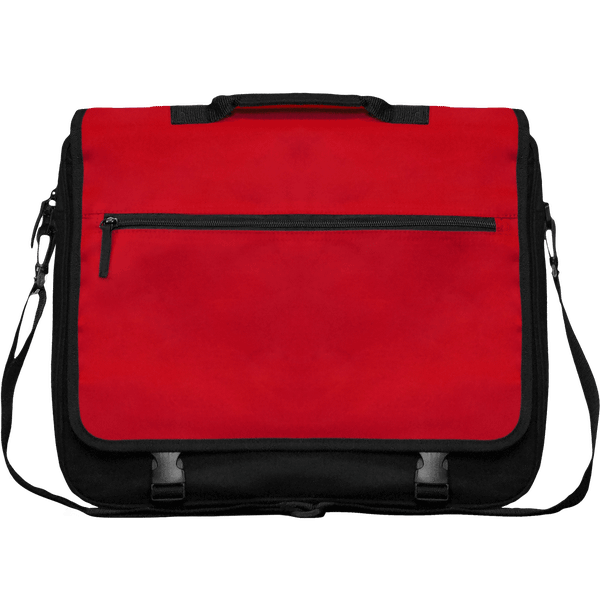Le Porte Document Personnalisable : Un Sac Reporter Pour Vos Réunions D’Affaire.  Black / Red