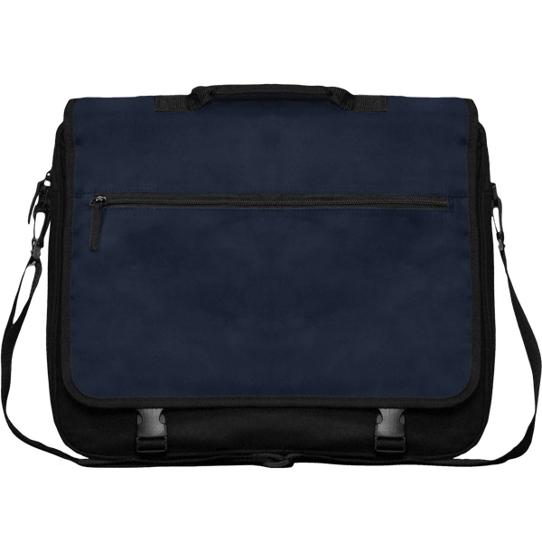 Le Porte Document Personnalisable : Un Sac Reporter Pour Vos Réunions D’Affaire.  Black / Navy