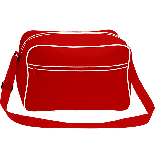 Customizable Long Retro Bag At Tunetoo Classic Red / White