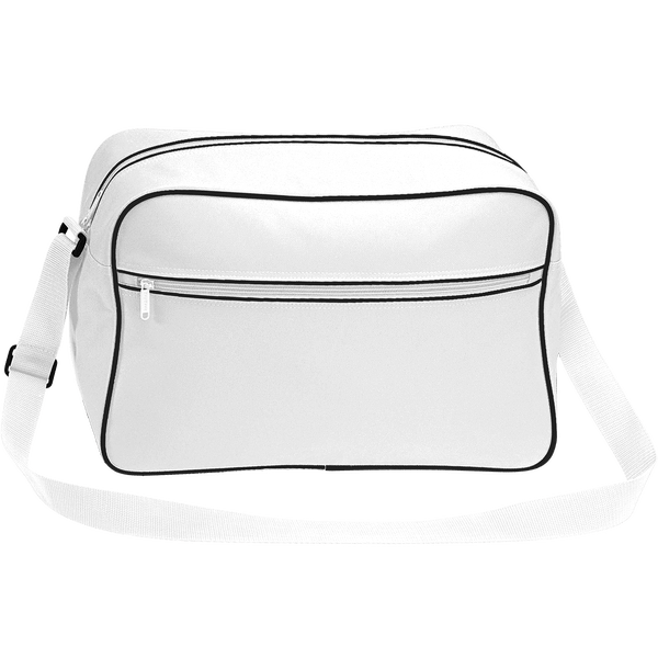 Customizable Long Retro Bag At Tunetoo White / Black