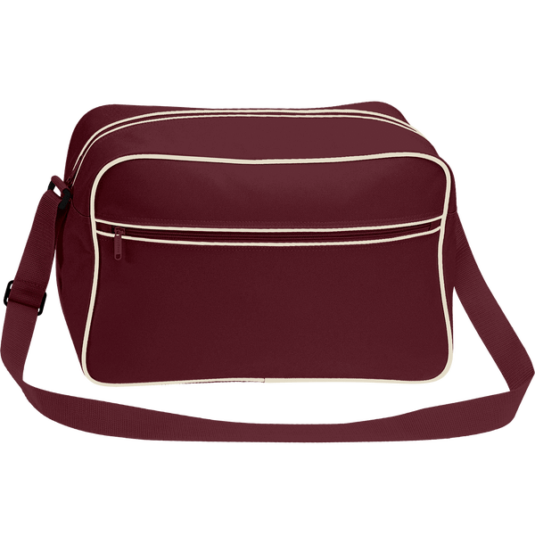 Sac Rétro Long  Personnalisé Chez Tunetoo Burgundy / Sand