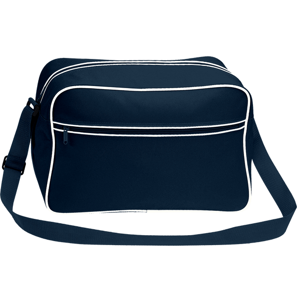 Customizable Long Retro Bag At Tunetoo French Navy / White