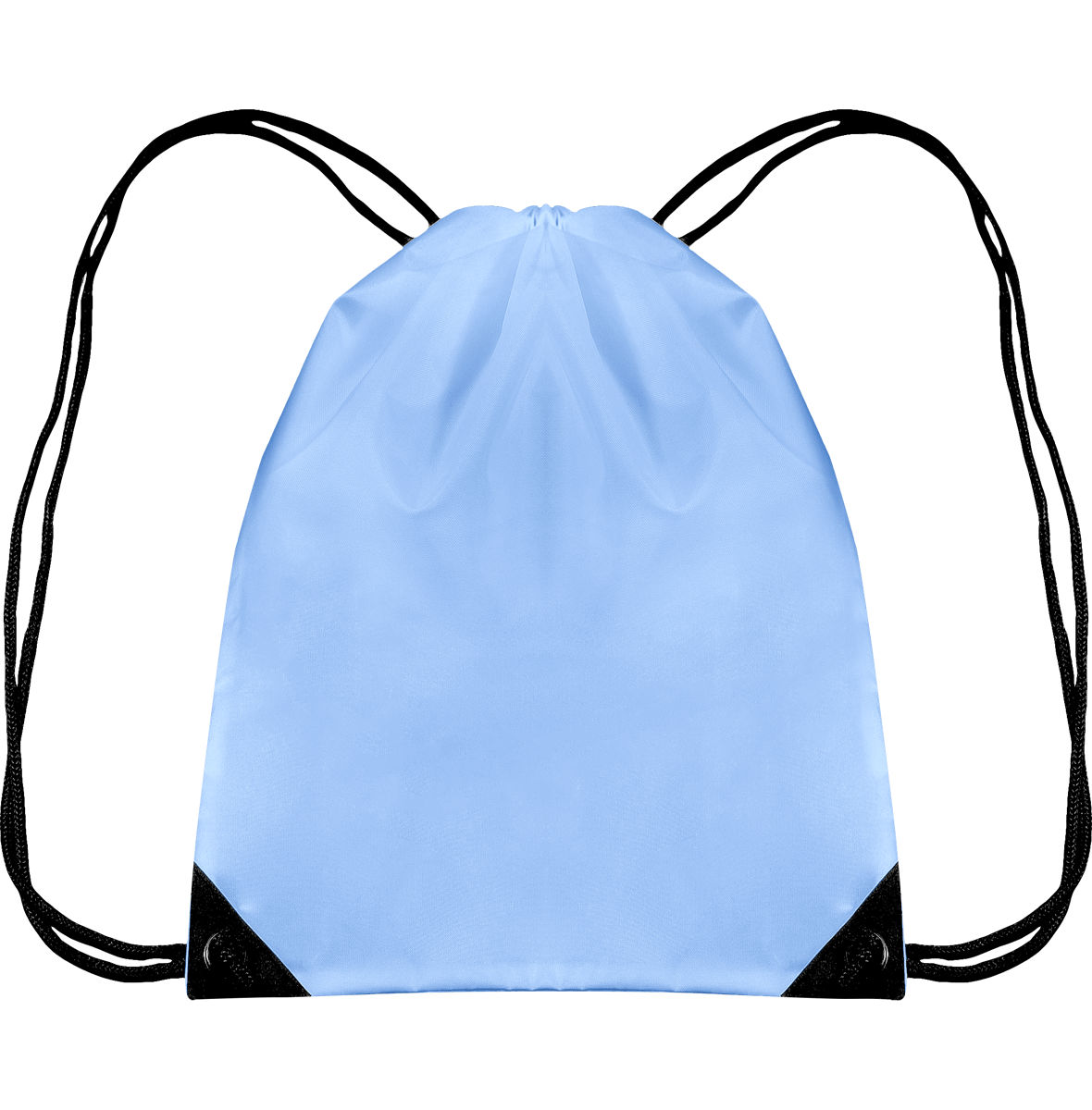 Customizable Drawstring Backpack Sky Blue