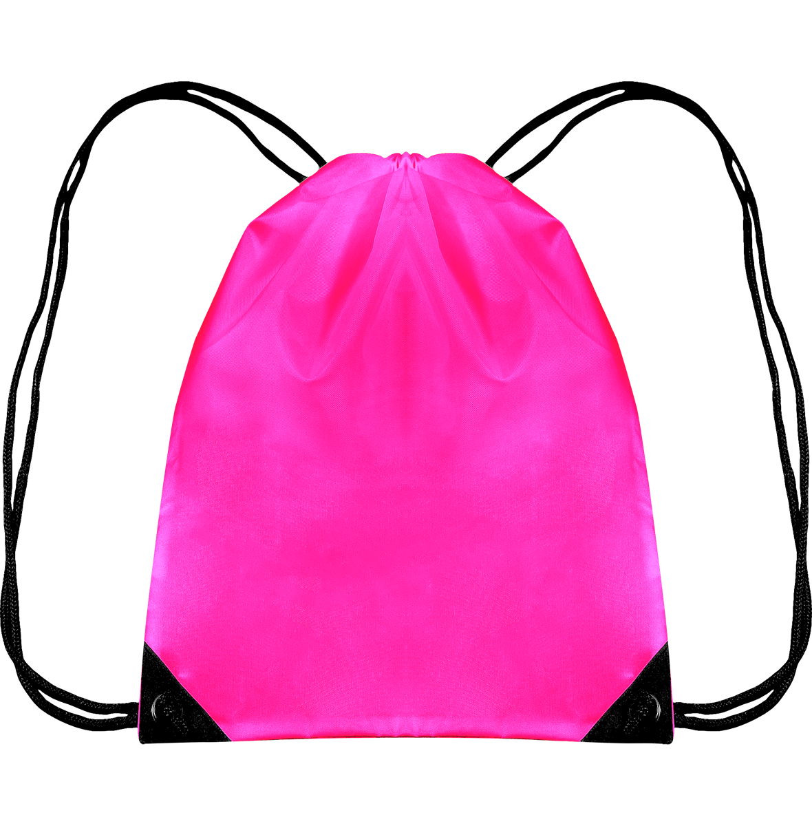 Customizable Drawstring Backpack Fluorescent Fuchsia