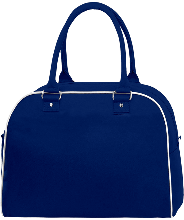 Custom Retro Bowling Bag On Tunetoo Bright Royal / White