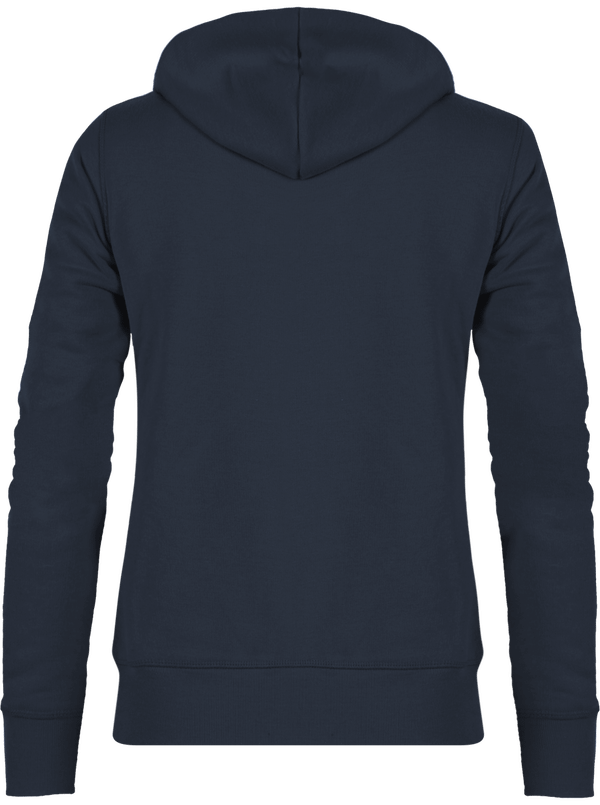 Sweat zippe a capuche femme stella travels dos Navy